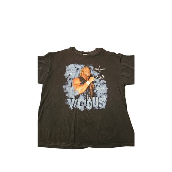 RARE Vintage 90s Sycho Sid Vicious Ruler Of The World WCW WWF Wrestling Shirt XL